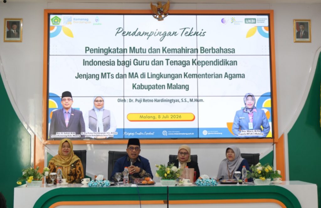 Gandeng Balai Bahasa Jatim, MTsN 3 Malang Sukses Selenggarakan Pendampingan Kemahiran Berbahasa Indonesia bagi Guru MTs dan MA Se Kab. Malang