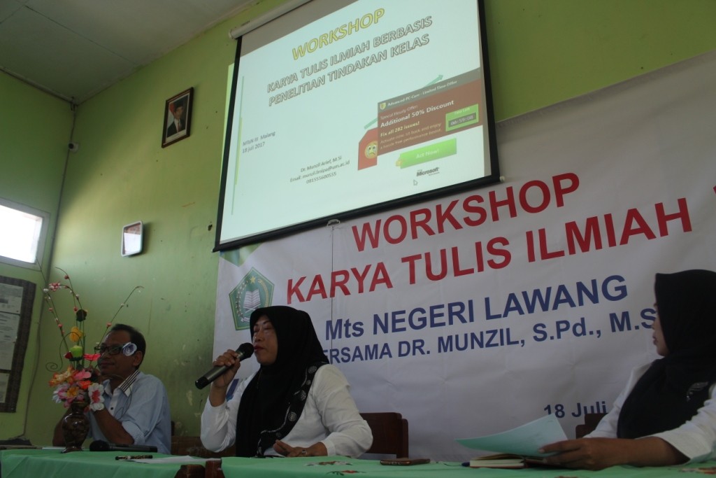 WORKSHOP KARYA TULIS ILMIAH BERSAMA DR. MUNZIL S.Pd, M.Si