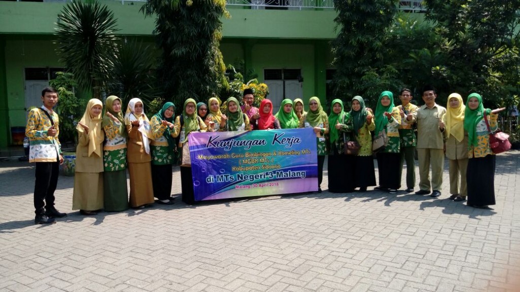 KUNJUNGAN KERJA MGBK MTsN/S Se-KABUPATEN SIDOARJO Ke MTsN 3 MALANG