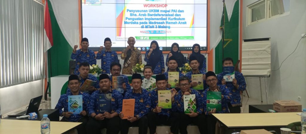 Workshop Penyusunan UKBM Mapel PAI dan Bahasa Arab Berdeferensiasi dan Penguatan Implementasi Kurikulum Merdeka dan Madrasah Ramah Anak