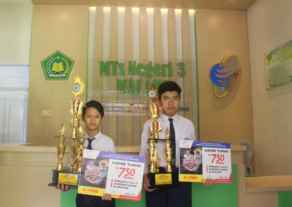 2 Siswa MTsN 3 Malang Raih Juara Pada Kompetisi Para Juara se-Jatim