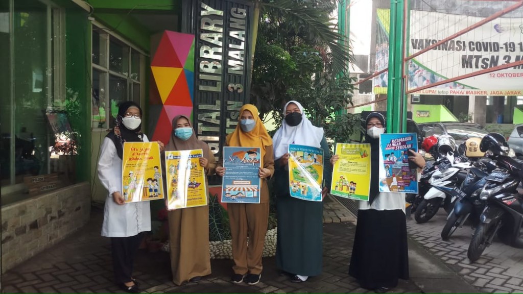 Inspeksi Kesehatan Lingkungan MTsN 3 Malang oleh Puskesmas Lawang