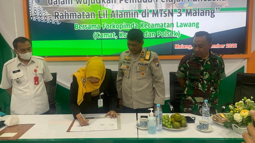 Dukungan Muspika Lawang terhadap Satuan Pendidikan Ramah Anak MTsN 3 Malang