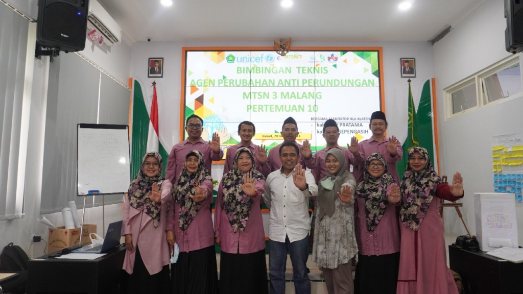 Bimbingan Teknis Agen Roots Bersama Mitra Unicef