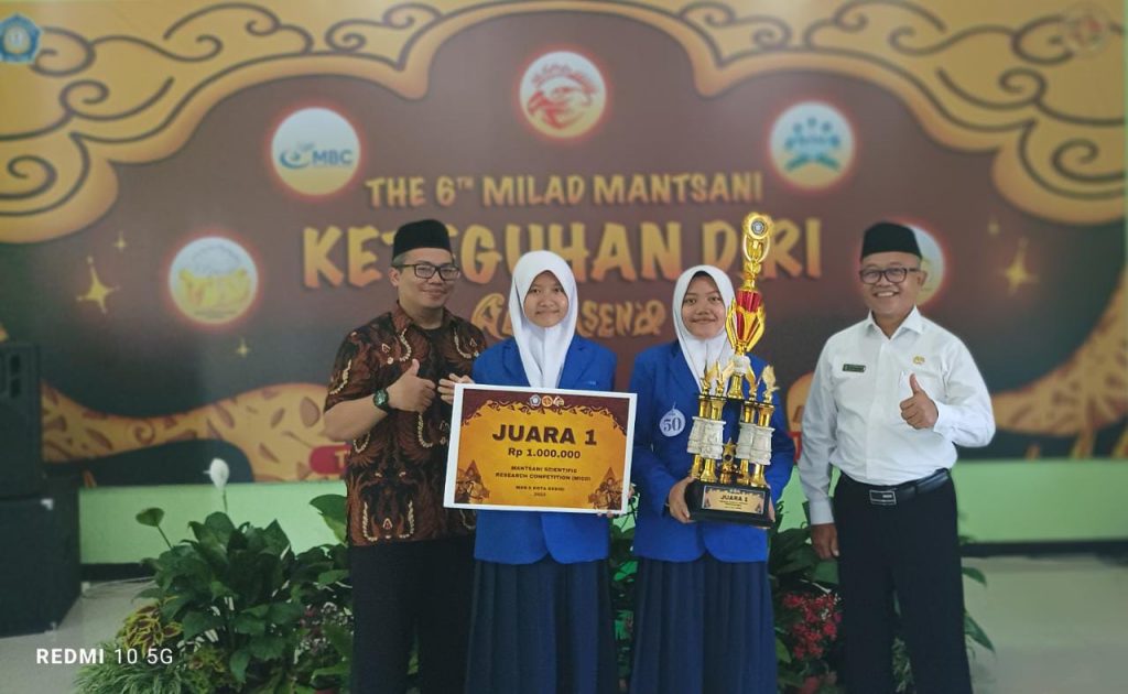 Prestasi Juara 1 dalam Event Madrasah Scientific Research Competition