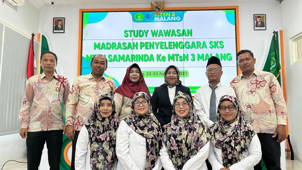Kunjungan Studi Wawasan MTsN Samarinda di MTsN 3 Malang