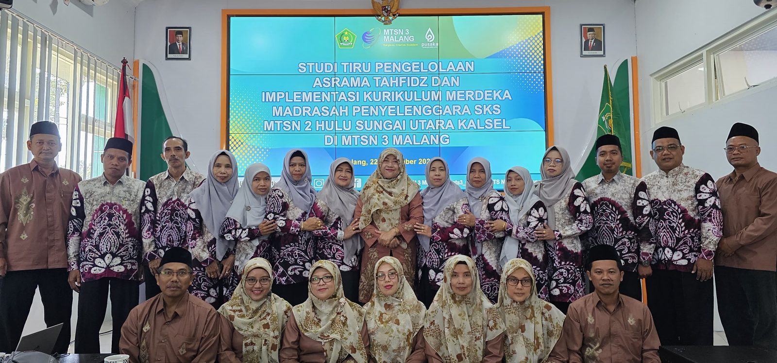 Kunjungan MTsN 2 Hulu Sungai Utara Kalimantan Selatan di MTsN 3 Malang