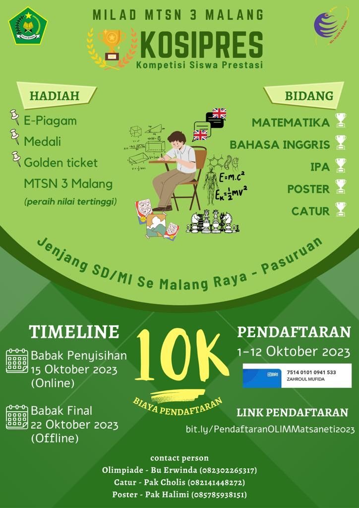 Kompetisi Siswa Prestasi 2023