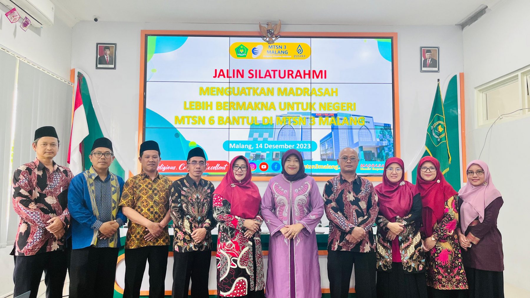 KUNJUNGAN SILATURAHMI DARI MTSN 6 KAB. BANTUL PROVINSI DAERAH ISTIMEWA YOGYAKARTA