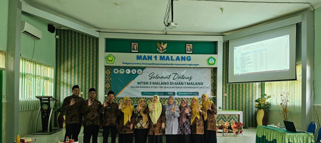 Kunjungan Studi Tiru Tim SSK MTsN 3 Malang ke MAN 1 Malang