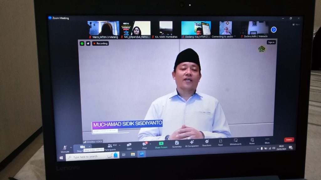 MsTsN 3 Malang join Webinar Kolaborasi Sosialisasi Program SSK