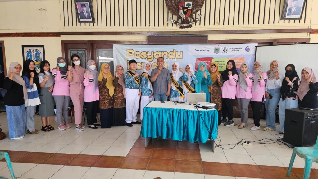 Kader SSK MTsN 3 Malang suport launching Posyandu Remaja di Kelurahan Lawang
