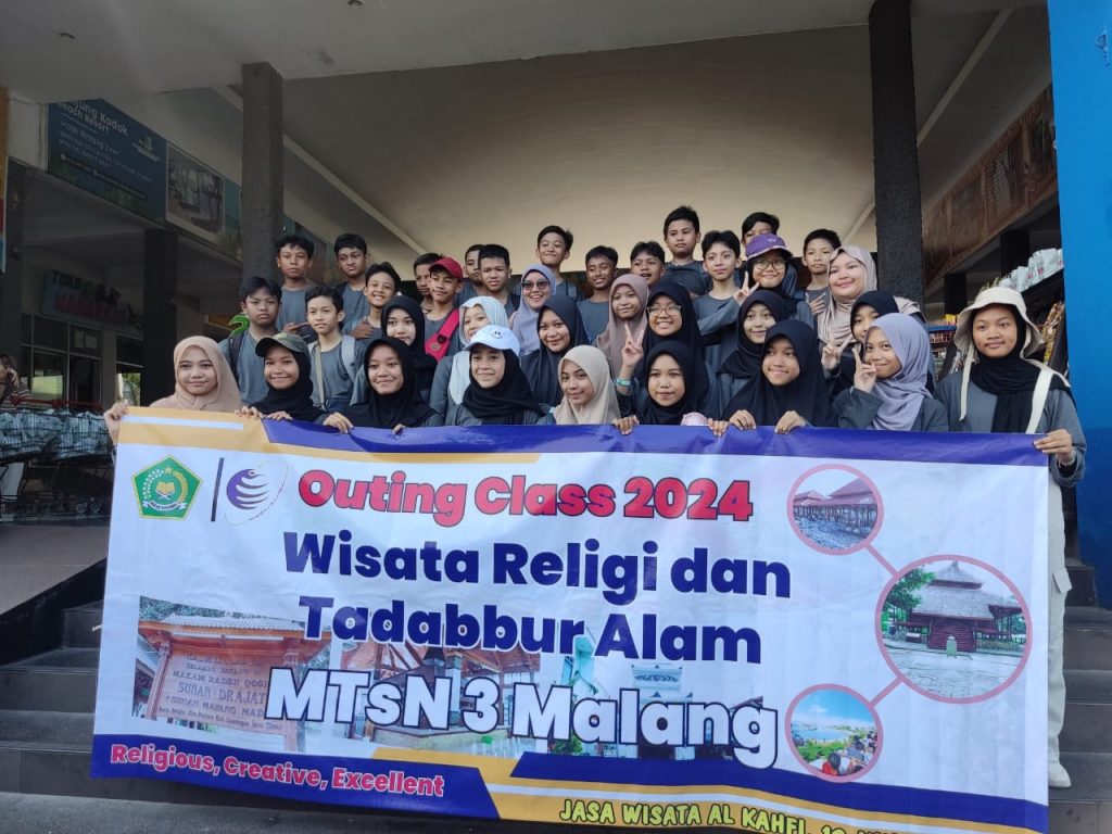Kegiatan Outingclass Dalam Rangka Wisata Religi dan Tadabbur Alam sebagai Suport Kesehatan Mental Peserta didik dan Kader SSK MTsN 3 Malang