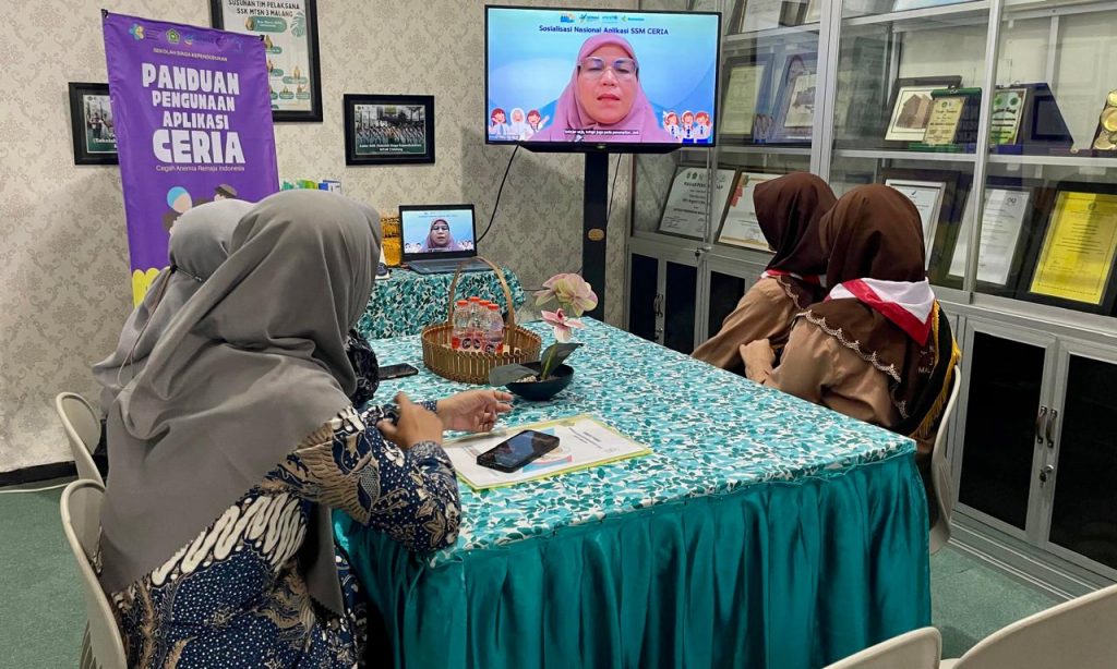 Kader dan Tim SSK MTsN 3 Malang Ikuti Sosialisasi Nasional Aplikasi SSM CERIA