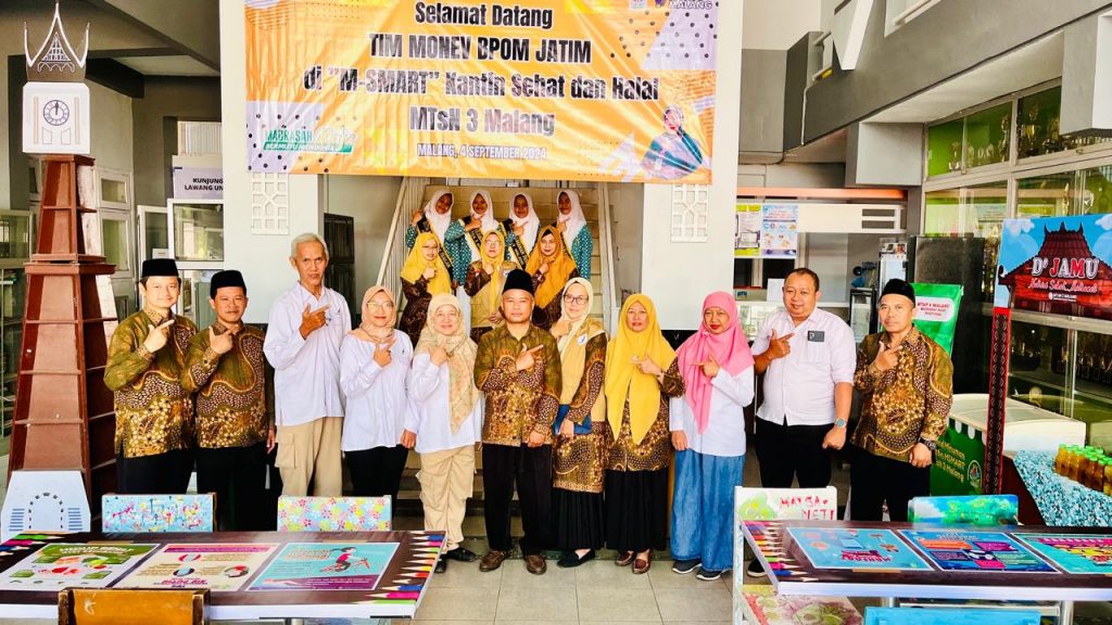 Kantin Sehat dan Halal MTsN 3 Malang, Mendapatkan Monev Dari BBPOM