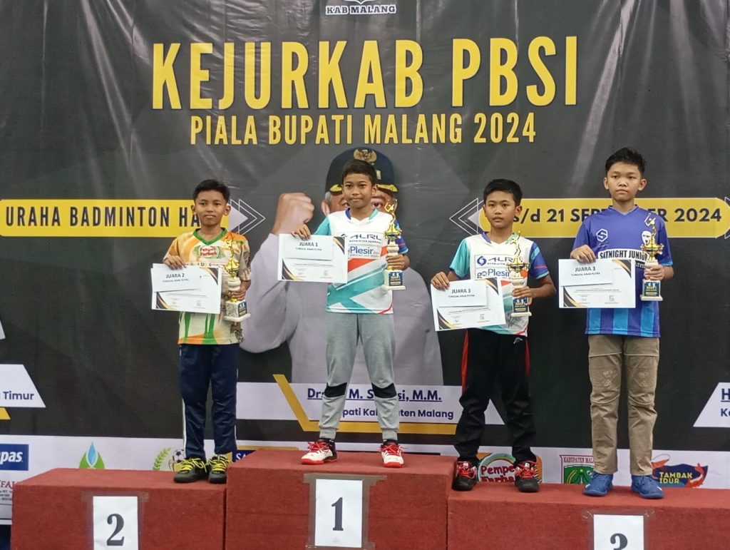 Ikuti Kejurkab PBSI Piala Bupati Malang, Pradipta Raih 2 Medali Emas