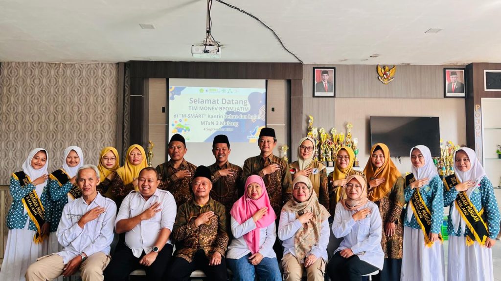MONEV BBPOM SURABAYA DALAM PROGRAM PANGAN JAJANAN ANAK SEKOLAH (PJAS) AMAN di MTsN 3 MALANG