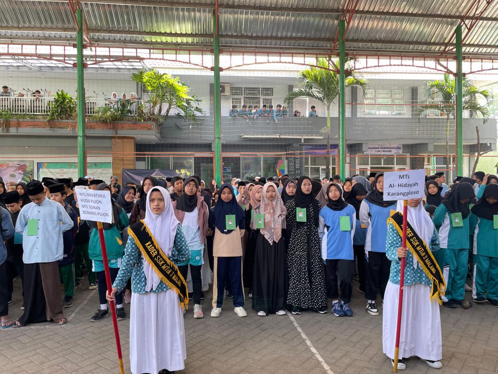 Kader SSK MTsN 3 Malang Dukung Penuh Pelaksanaan Porseni Tingkat KKM
