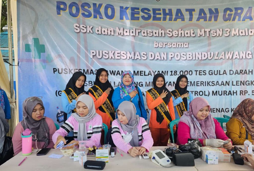 MTsN 3 Malang dan Puskesmas Lawang Siapkan 18000 Paket Pemeriksaan Kesehatan Gratis Pada HAB Kemenag 79