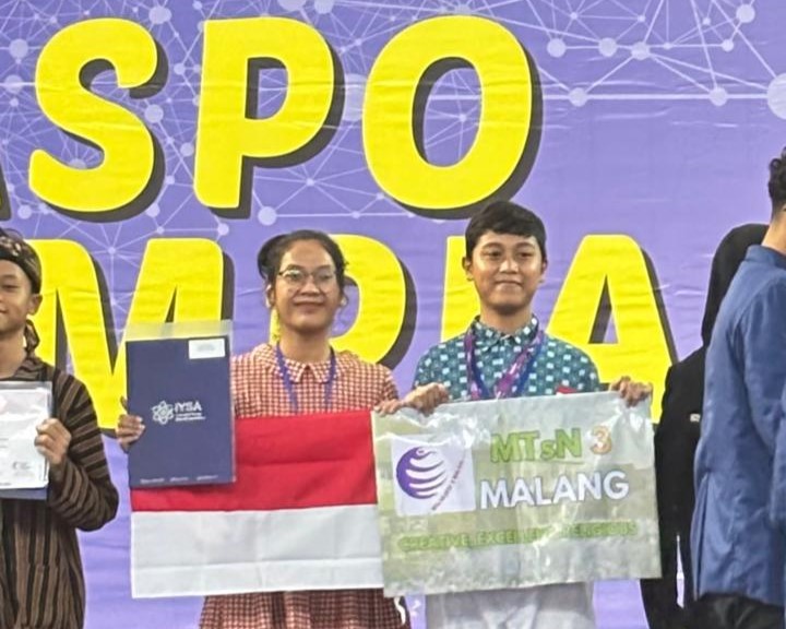 Proyek Sains Terapan Siswa MTsN 3 Malang Raih Medali Emas di Ajang Riset Internasional I2ASPO