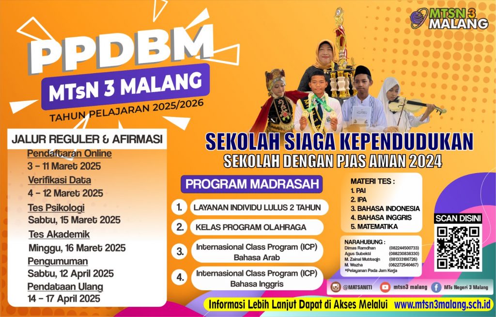 Informasi PPDBM Jalur Reguler dan Afirmasi 2024-2025