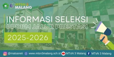 Informasi Pelaksanaan Seleksi PPDBM Jalur Prestasi Tahun Pelajaran 2025-2026