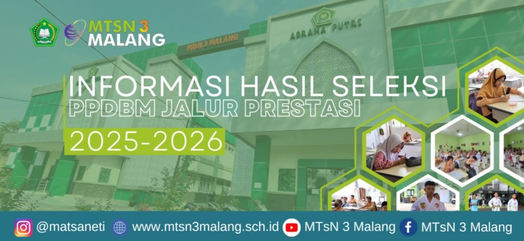 Pengumuman Hasil Seleksi PPDBM Jalur Prestasi 2025-2026