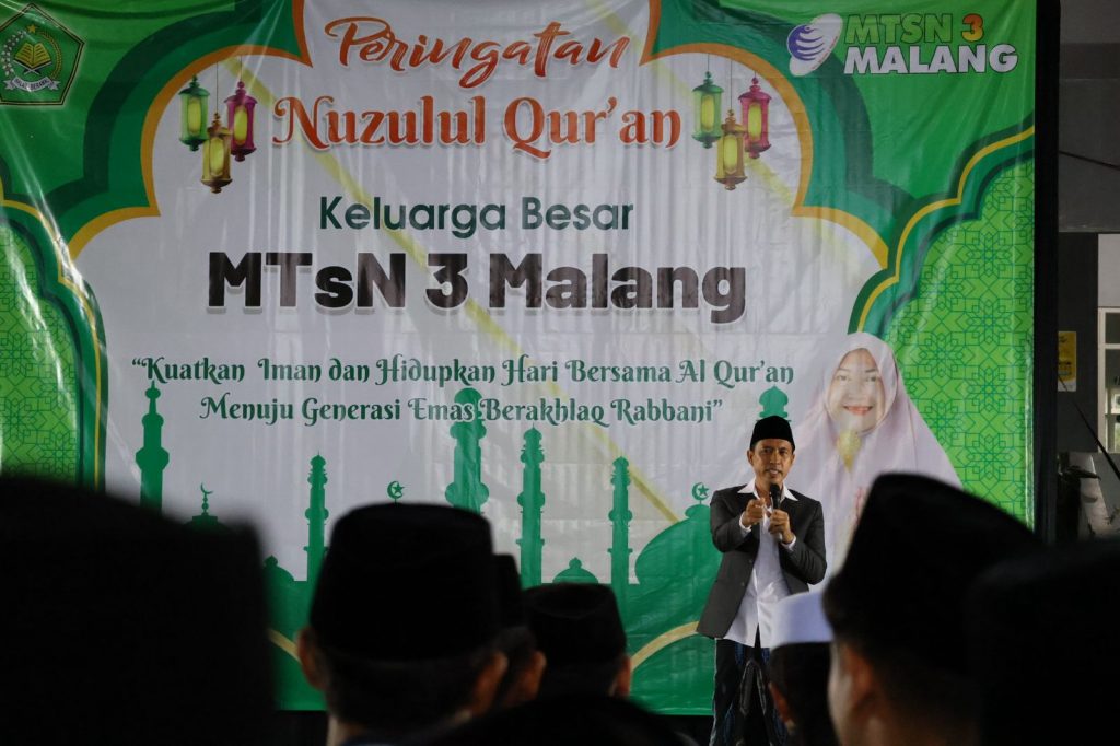 MTsN 3 Malang Gelar Peringatan Nuzulul Qur’an: Kuatkan Iman, Hidupkan Hari Bersama Al-Qur’an