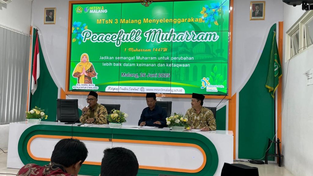 MTsN 3 Malang Gelar Kegiatan Peaceful Muharram 1447 H Bersama Para Stakeholder