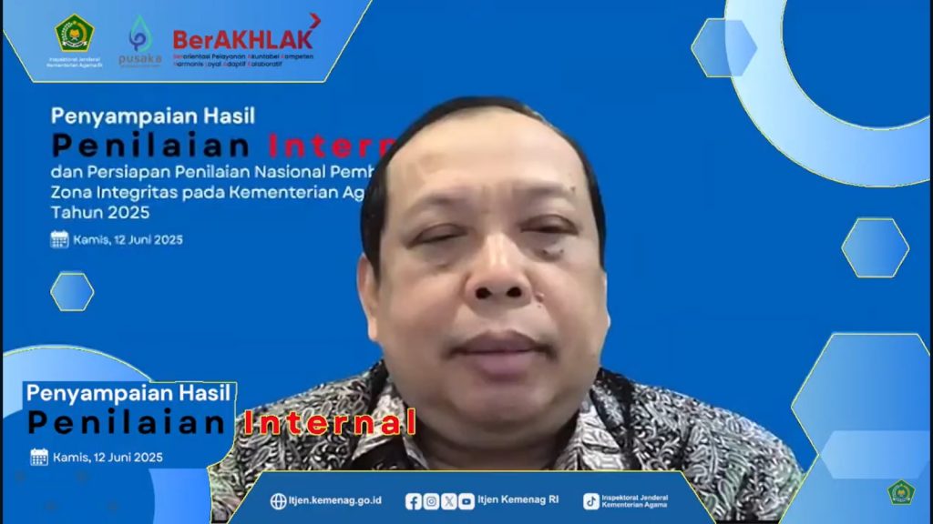 Kementerian Agama Gelar Penyampaian Hasil Penilaian Internal dan Persiapan TPN Zona Integritas 2025
