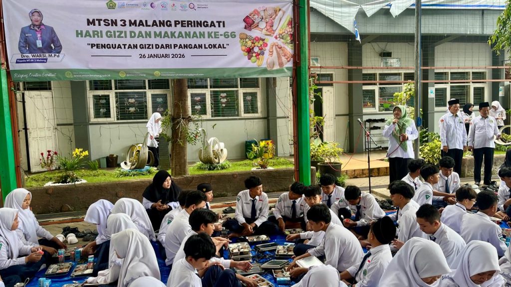 MTsN 3 Malang Peringati Hari Gizi Nasional, Kader SSK Aktif Edukasi Gizi Seimbang