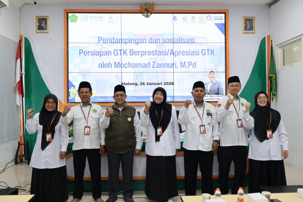 Dorong Guru dan Tendik Berdaya Saing, MTsN 3 Malang Gelar Pendampingan GTK Berprestasi