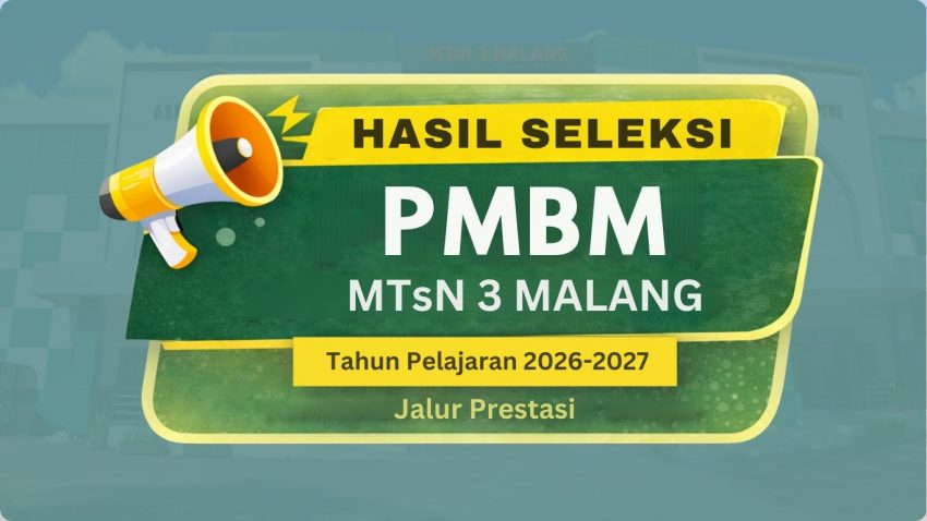Pengumuman Hasil Seleksi PMBM Jalur Prestasi Tahun Pelajaran 2026/2027