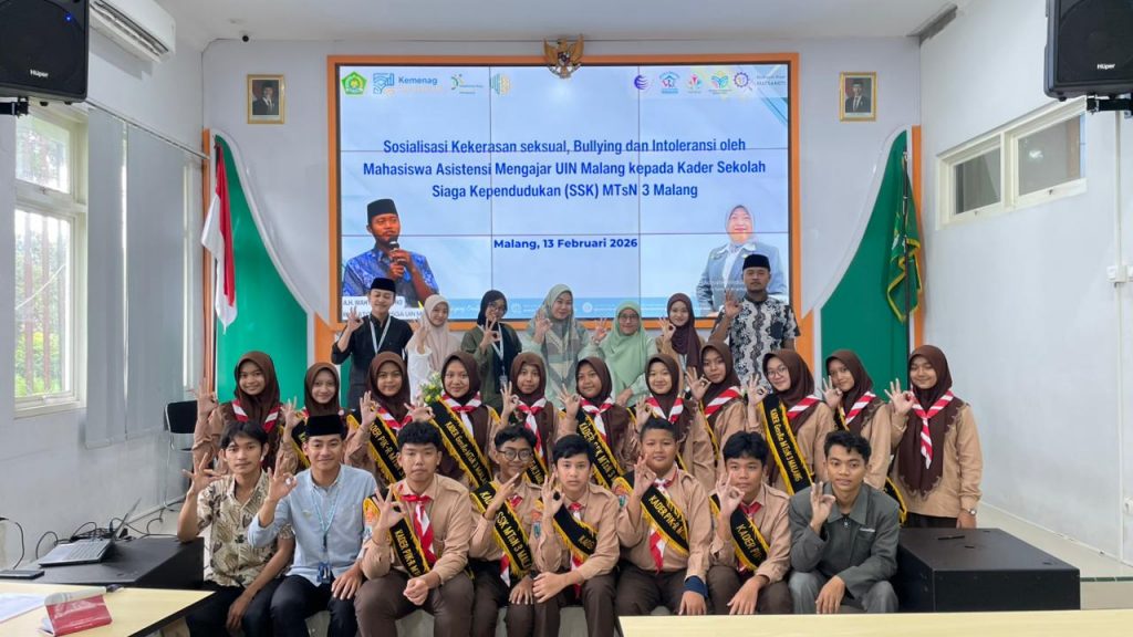 Sosialisasi Kekerasan Seksual, Bullying, dan Intoleransi pada Kader SSK MTsN 3 Malang