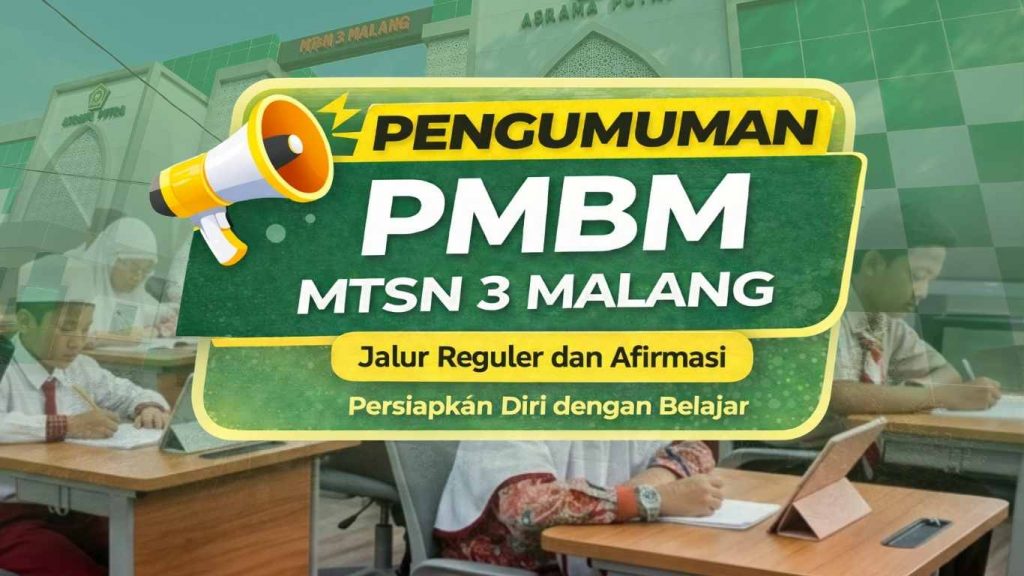 Informasi Pelaksanaan Seleksi PMBM Jalur Reguler Tahun Ajaran 2026-2027