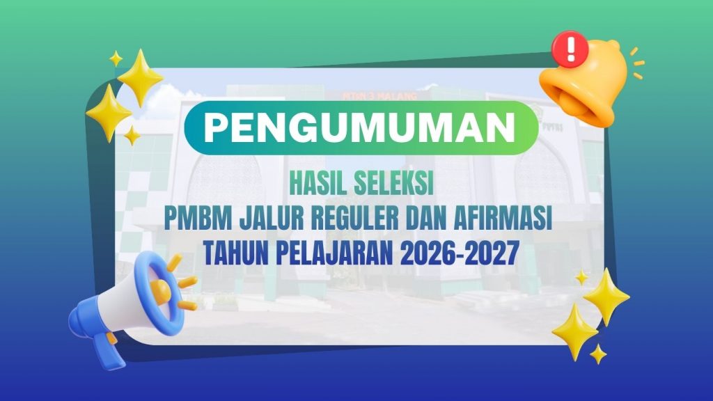Pengumuman Hasil Seleksi PMBM Jalur Reguler dan Afirmasi 2026-2027