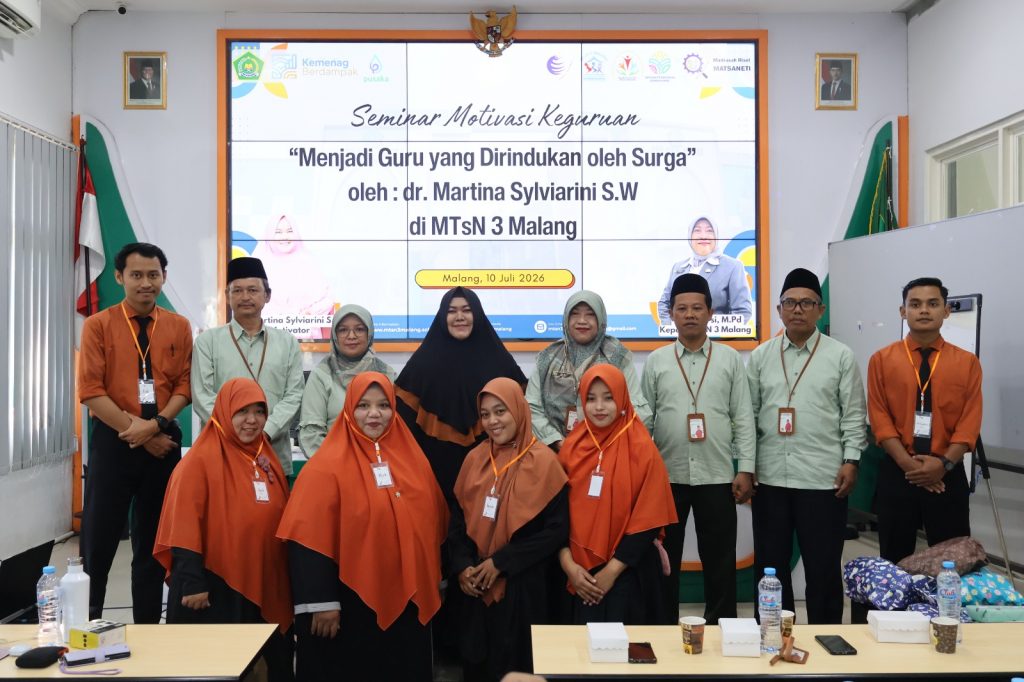 Guru Dirindukan Bukan karena Nilai, tetapi karena Hati: Pesan Inspiratif Seminar Keguruan MTsN 3 Malang
