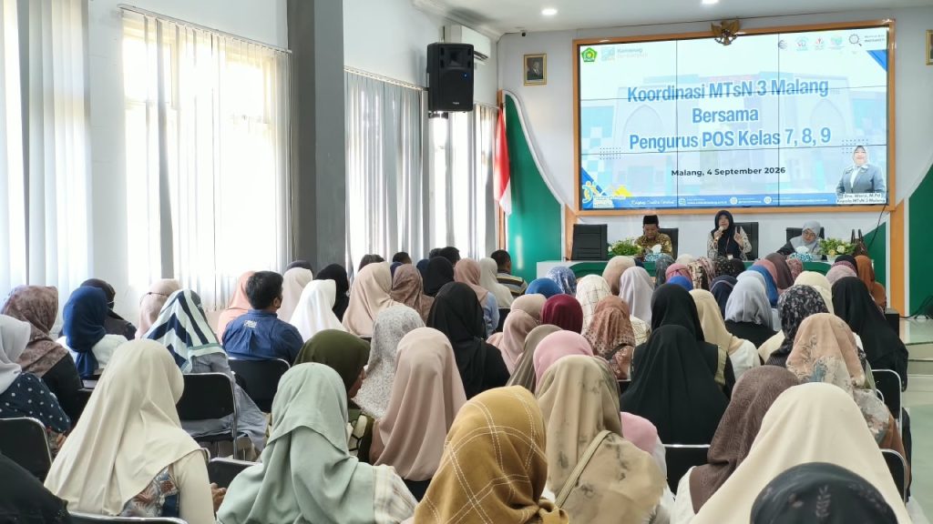 Perkuat Sinergi Pendidikan, MTsN 3 Malang Gelar Rapat Koordinasi Bersama Pengurus POS dan PA