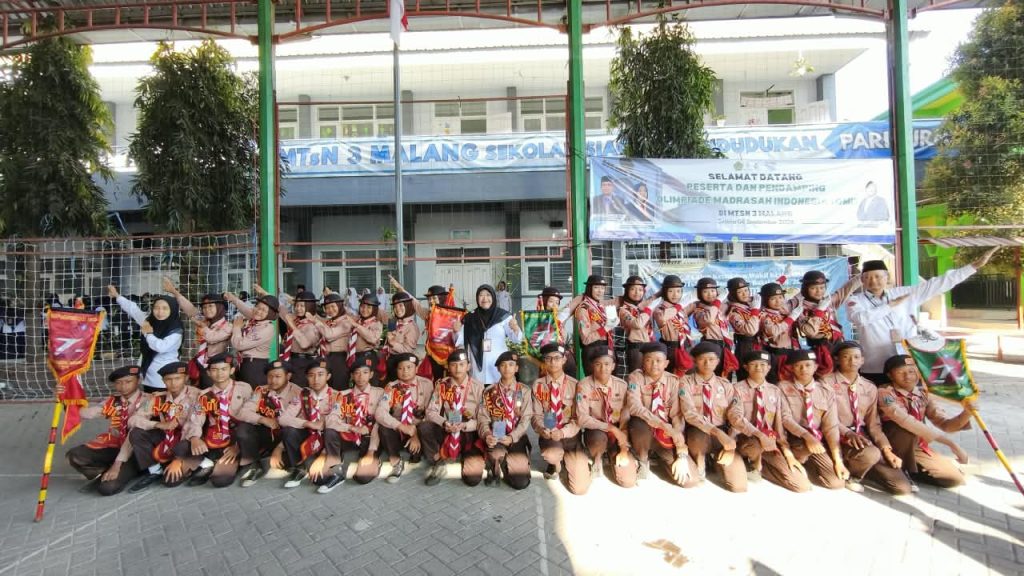 Sapu Bersih Kejuaraan, 4 Regu Pramuka MTsN 3 Malang Borong Juara di Kwarran Lawang dan Melaju ke Tingkat Kabupaten